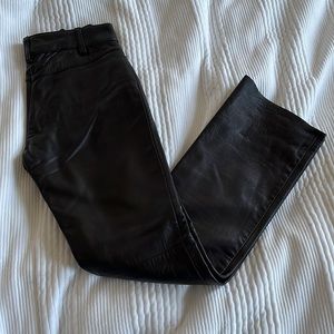 Banana Republic leather pants- Size 0 - Bootleg - Fully lined